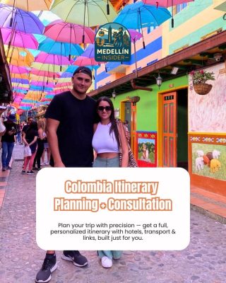 Goran and Tatiana offering personalized Colombia itinerary planning consultation