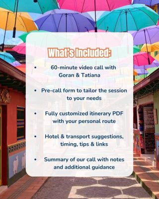 Colombia itinerary planning package details with hotels and transport tips