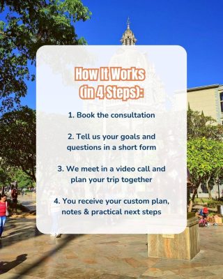 Colombia itinerary planning process in four clear steps