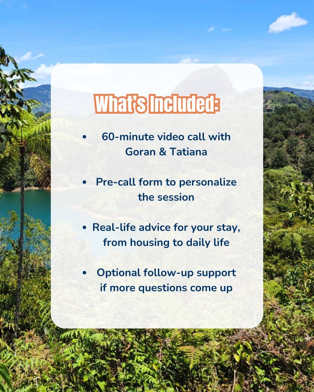Colombia expat consultation including video call and housing tips