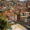 Colorful street art and escalators in Medellín’s Comuna 13 during a guided tour