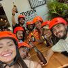 Group on e-bikes exploring Medellín’s best street food spots