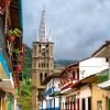 Colorful streets and balconies of Jardin Antioquia